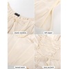 image:imageSCARLET DARKNESS Corset Tops for Women Elastic Neckline Renaissance Shirt Peasant BlouseBeige