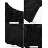image:imageSCARLET DARKNESS Corset Tops for Women Elastic Neckline Renaissance Shirt Peasant BlouseBlack