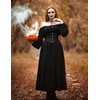 image:imageSCARLET DARKNESS Corset Tops for Women Elastic Neckline Renaissance Shirt Peasant BlouseBlack