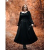 image:imageSCARLET DARKNESS Corset Tops for Women Elastic Neckline Renaissance Shirt Peasant BlouseBlack