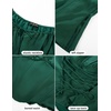 image:imageSCARLET DARKNESS Corset Tops for Women Elastic Neckline Renaissance Shirt Peasant BlouseGreen