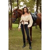 image:imageSCARLET DARKNESS Corset Tops for Women Elastic Neckline Renaissance Shirt Peasant BlousePristine
