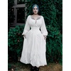 image:imageSCARLET DARKNESS Corset Tops for Women Elastic Neckline Renaissance Shirt Peasant BlouseWhite