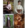 image:imageSCARLET DARKNESS Gothic Victorian Blouse Tops for Women 2026 Cotton Long Sleeve Renaissance ShirtBeige