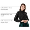image:imageSCARLET DARKNESS Gothic Victorian Blouse Tops for Women 2026 Cotton Long Sleeve Renaissance ShirtBlack
