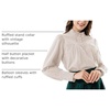 image:imageSCARLET DARKNESS Gothic Victorian Blouse Tops for Women 2026 Cotton Long Sleeve Renaissance ShirtLight Apricot