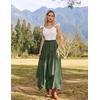 image:imageSCARLRT Darkness Long Skirts for Women Renaissance Flowy Pirate Maxi SkirtArmy Green