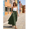 image:imageSCARLRT Darkness Long Skirts for Women Renaissance Flowy Pirate Maxi SkirtArmy Green