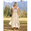image:imageSCARLRT Darkness Long Skirts for Women Renaissance Flowy Pirate Maxi SkirtBeige