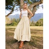 image:imageSCARLRT Darkness Long Skirts for Women Renaissance Flowy Pirate Maxi SkirtBeige