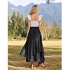 image:imageSCARLRT Darkness Long Skirts for Women Renaissance Flowy Pirate Maxi SkirtBlack
