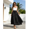 image:imageSCARLRT Darkness Long Skirts for Women Renaissance Flowy Pirate Maxi SkirtBlack
