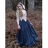 image:imageSCARLRT Darkness Long Skirts for Women Renaissance Flowy Pirate Maxi SkirtBlue Plaid