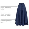 image:imageSCARLRT Darkness Long Skirts for Women Renaissance Flowy Pirate Maxi SkirtBlue Plaid