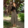 image:imageSCARLRT Darkness Long Skirts for Women Renaissance Flowy Pirate Maxi SkirtBrown Plaid