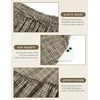 image:imageSCARLRT Darkness Long Skirts for Women Renaissance Flowy Pirate Maxi SkirtBrown Plaid