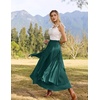 image:imageSCARLRT Darkness Long Skirts for Women Renaissance Flowy Pirate Maxi SkirtDeep Green