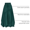 image:imageSCARLRT Darkness Long Skirts for Women Renaissance Flowy Pirate Maxi SkirtDeep Green