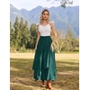 image:imageSCARLRT Darkness Long Skirts for Women Renaissance Flowy Pirate Maxi SkirtDeep Green