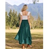 image:imageSCARLRT Darkness Long Skirts for Women Renaissance Flowy Pirate Maxi SkirtDeep Green