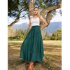 image:imageSCARLRT Darkness Long Skirts for Women Renaissance Flowy Pirate Maxi SkirtDeep Green