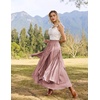 image:imageSCARLRT Darkness Long Skirts for Women Renaissance Flowy Pirate Maxi SkirtDusty Rose