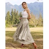 image:imageSCARLRT Darkness Long Skirts for Women Renaissance Flowy Pirate Maxi SkirtGray Brown