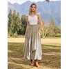 image:imageSCARLRT Darkness Long Skirts for Women Renaissance Flowy Pirate Maxi SkirtGray Brown