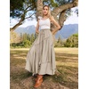 image:imageSCARLRT Darkness Long Skirts for Women Renaissance Flowy Pirate Maxi SkirtGray Brown