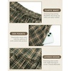 image:imageSCARLRT Darkness Long Skirts for Women Renaissance Flowy Pirate Maxi SkirtGreen Yellow Plaid