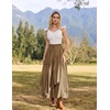 image:imageSCARLRT Darkness Long Skirts for Women Renaissance Flowy Pirate Maxi SkirtKhaki