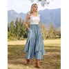 image:imageSCARLRT Darkness Long Skirts for Women Renaissance Flowy Pirate Maxi SkirtLight Blue