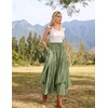 image:imageSCARLRT Darkness Long Skirts for Women Renaissance Flowy Pirate Maxi SkirtLight Green