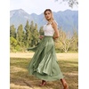 image:imageSCARLRT Darkness Long Skirts for Women Renaissance Flowy Pirate Maxi SkirtLight Green