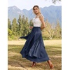 image:imageSCARLRT Darkness Long Skirts for Women Renaissance Flowy Pirate Maxi SkirtNavy Blue