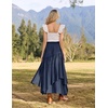 image:imageSCARLRT Darkness Long Skirts for Women Renaissance Flowy Pirate Maxi SkirtNavy Blue