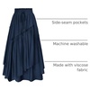 image:imageSCARLRT Darkness Long Skirts for Women Renaissance Flowy Pirate Maxi SkirtNavy Blue