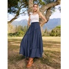 image:imageSCARLRT Darkness Long Skirts for Women Renaissance Flowy Pirate Maxi SkirtNavy Blue