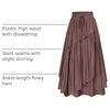 image:imageSCARLRT Darkness Long Skirts for Women Renaissance Flowy Pirate Maxi SkirtPlum Gray