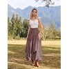 image:imageSCARLRT Darkness Long Skirts for Women Renaissance Flowy Pirate Maxi SkirtPlum Gray
