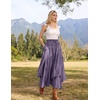 image:imageSCARLRT Darkness Long Skirts for Women Renaissance Flowy Pirate Maxi SkirtPurple
