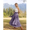 image:imageSCARLRT Darkness Long Skirts for Women Renaissance Flowy Pirate Maxi SkirtPurple