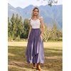 image:imageSCARLRT Darkness Long Skirts for Women Renaissance Flowy Pirate Maxi SkirtPurple