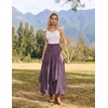 image:imageSCARLRT Darkness Long Skirts for Women Renaissance Flowy Pirate Maxi SkirtPurple Gray