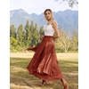 image:imageSCARLRT Darkness Long Skirts for Women Renaissance Flowy Pirate Maxi SkirtRust