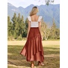 image:imageSCARLRT Darkness Long Skirts for Women Renaissance Flowy Pirate Maxi SkirtRust