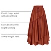 image:imageSCARLRT Darkness Long Skirts for Women Renaissance Flowy Pirate Maxi SkirtRust