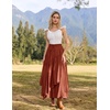 image:imageSCARLRT Darkness Long Skirts for Women Renaissance Flowy Pirate Maxi SkirtRust