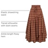 image:imageSCARLRT Darkness Long Skirts for Women Renaissance Flowy Pirate Maxi SkirtRustic Red Plaid