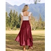 image:imageSCARLRT Darkness Long Skirts for Women Renaissance Flowy Pirate Maxi SkirtWine